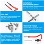 EMAGEREN 30Pcs Kit Reparation Filetage M6 INOX Foret Hélicoïdal Clé Hexagonale Insert Filetage Taraud Filiere Professionnel pour