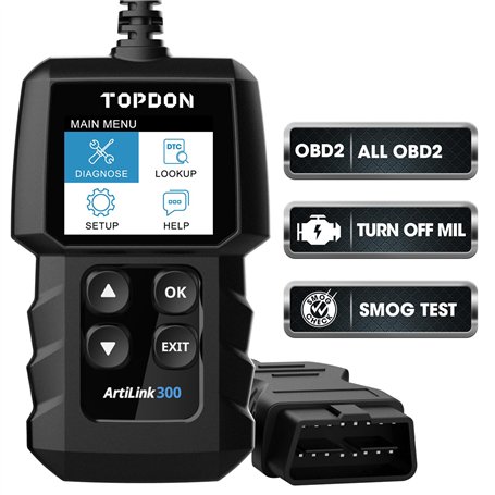 Topdon AL300 OBD2 Outil de Diagnostic Complet avec écran LCD HD Noir