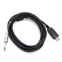 SiYear Câble USB de guitare – Interface USB 2.0 mâle vers TS mono 6,35 mm (1/4") câble convertisseur de guitare électrique, câbl