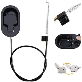 EMAGEREN Câble Canape en Alliage d'Aluminium 96cm Poignée Remplacement Inclinable Universelle Pièces de Rechange Fauteuil Instal