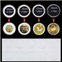 Lot de 100 capsules et 4 tailles en plastique EVA avec joint de protection, album rond pour pièces de monnaie avec boîte de rang