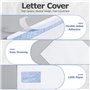 Lot de 50 enveloppes C4 A4 blanches avec fenêtre, autocollantes, avec bande détachable, structure en chiffre, impression intérie