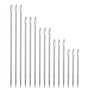 Lot de 15 longues aiguilles à coudre à gros chas pour broderie