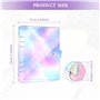 2 Pcs Couverture de Reliure A5 à 6 Anneaux Couverture de Protection pour Carnet de Notes A5 PVC Souple Transparent Rechargeable 