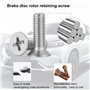Lot de 20 vis de rotor pour disques de frein de voiture, vis à disque de frein en acier inoxydable 93600-06014-0H Rotor Screw