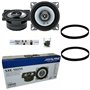 KIT Set pour Alpine SXE-1025S 2 Haut-parleurs 2 Voies coaxiales 10 cm 100 mm 4"
