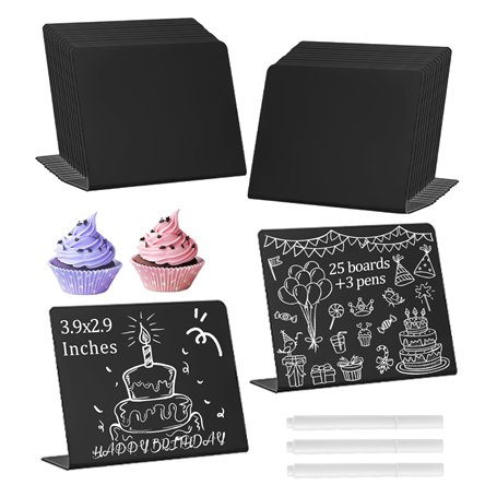 FAOKZE 25 pièces Mini Tableaux Noir