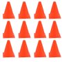 BUYGOO 12Pcs Cônes de Formation Sportive pour Football 18cm Plastique Cônes de Jeu pour Enfants Orange Cônes de Circulation Dura