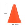 BUYGOO 12Pcs Cônes de Formation Sportive pour Football 18cm Plastique Cônes de Jeu pour Enfants Orange Cônes de Circulation Dura