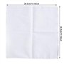 BUYGOO Homme Mouchoir 25 Pièces Mouchoirs Blancs en Coton Doux pour Homme et Femme 28 x 28 cm Mouchoirs Classiques en Tissu pour