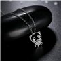 Collier Argent de Panda Ours pour les femmes filles Pententif en argent fin 925 et Cubic Zirconia bijoux animaux par VIKI LYNN