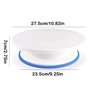 Xinlie Plateau Tournant Gateaux et 3 Outils de Lissage pour Fondant Gâteau Plaque Pivotante Plateau Gateaux Spatule Patisserie P