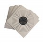 ADCHOP Cibles 14 x 14 cm Paquet de 50 unités en carton de 6 g pour tir au blanc : Airsoft, Air comprimé, Pénétration balin. Norm