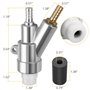 Bohaner Kit de pistolet de sablage à air comprimé avec une buse de sablage en carbure de bore de 8 mm pour pièces d'armoire de s