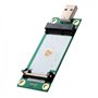 JSER Mini carte adaptateur PCI-E sans fil WWAN vers USB avec module de carte SIM et outils de test