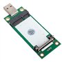 JSER Mini carte adaptateur PCI-E sans fil WWAN vers USB avec module de carte SIM et outils de test