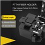 QIIRUN TM27 Fiber Cleaver, Cliveuse fibre optique haute précision avec 16 points de coupe avec support de fibre 3 en 1 pour fibr