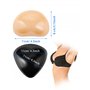 4 Paires Insertions de Coussinets de Soutien-Gorge Auto-Adhésifs Amovibles Push Up Breast Enhancer pour Bikini, 2 Formes (Noir e