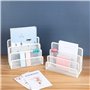 Vanra Small Letter sorter Pack 2 Desktop File Manager Support pour trieuse empilable de Papier Maillé en métal, 3 emplacements (