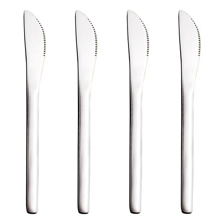 VANRA 5.8in 4 pièces ensemble de couteaux à dessert en acier inoxydable petit couteau à dîner pour enfants apéritif fruits colla