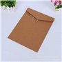 VANRA Classeur à ficelle en kraft Enveloppe de classement Enveloppe de projet Pochette de documents Organisateur de lettres plat
