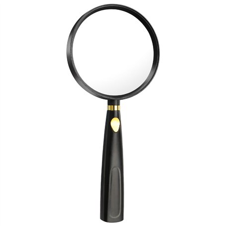 QIYILE Loupe à main - 5 x - Incassable - 90 mm - Pour personnes âgées