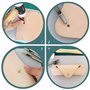Creux Poinçon en Cuir 11Pcs - Outils de Poinçon en Acier Rond 1-11mm pour Artisanat, Bande de Montre, Toile