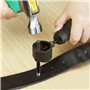 Creux Poinçon en Cuir 11Pcs - Outils de Poinçon en Acier Rond 1-11mm pour Artisanat, Bande de Montre, Toile