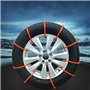 OFKPO 10 Pcs Chaînes à Neige de Tire Voiture, Chaînes Antidérapant, Tire Chaînes pour Voiture de Extérieure