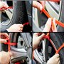 OFKPO 10 Pcs Chaînes à Neige de Tire Voiture, Chaînes Antidérapant, Tire Chaînes pour Voiture de Extérieure