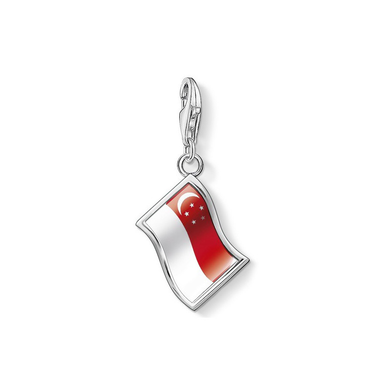 Perle de verre Femme Thomas Sabo 1210-603-10 Rouge Argenté (1 cm)