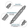 Lot de 6 Extracteurs de Vis Avec Porte-Embout Magnétique et Adaptateur de Douille pour Vis Endommagées