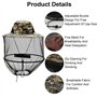 xnnmzhao Filet de tête anti-moustique - Chapeau de protection du visage - Équipement de pêche pliable pour l'extérieur - Pour la