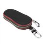 Qiilu Porte-clés Sac en Cuir PU Coque de Protection Clé pour Voiture Cas clé Télécommande Clé(Noir)
