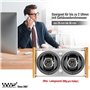 Watch Winder Smith Remontoir en bambou pour 2 grandes montres automatiques pour homme, Naturel.