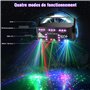 Nauotk Lampe de Fête Professionnelle DJ 21 Yeux, Lumière DJ Lumière Soirée Stroboscopique avec Télécommande, DMX 512, Commande V