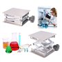 Laboratoire scientifique Kalolary Jack-100 x 100mm en acier inoxydable Lab Stand Table Table Scissor Lab-Lift Lifter pour l'expé