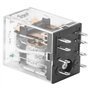 Heschen Gereral - Relais de puissance HH52P-L - Bobine 6 VDC - 5 A 240 VAC/28 VDC DPDT - Bornes à 8 broches - Indicateur LED