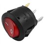 Heschen Interrupteur basculant ON/OFF rond à 3 bornes, lumière rouge 10 A, 250 VAC (lot de 2)