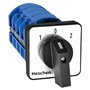 Heschen Commutateur rotatif universel SZW26-63/D404.4 660 V 63 A ON-OFF-ON 3 positions 4 phases 4NO+4NC 16 bornes CE