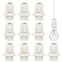 E14 Douille de Lampe 10 Pcs en Plastique 250 2A Support Vintage Adaptateur pour Ampoule à Vis Lampe à Économie d'Énergie