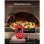 Wintact Alarme de haute et basse température du pistolet thermomètre infrarouge laser numérique -58 ℉ ~~ 1112 ℉ ~ avec écran LED