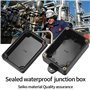4 Pièces Boite de Derivation Etanche, Boîte de jonction à l'extérieur, boîtier de projet en plastique électronique noir accessoi
