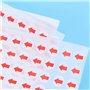 TOYANDONA 3200Pcs 10mm Autocollant Autocollant en Forme de flèche Autocollant de Produit défectueux étiquette de flèche Rouge po