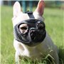 JYHY Court museau Chien Muzzle- Réglable Respirant en Maille Muselière Bulldog pour Piqûres d'Chewing aboiements Chien Masque (M