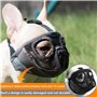JYHY Court museau Chien Muzzle- Réglable Respirant en Maille Muselière Bulldog pour Piqûres d'Chewing aboiements Chien Masque (M
