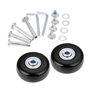 Roues de Valise de Remplacement Roulettes Valise avec Clé Réparation Roulements 45 x 18 mm Pour Réparation de Valise