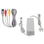 DARLINGTON & Sohns Kit de câbles pour Nintendo Wii - Câble de charge - Bloc d'alimentation + câble TV - Câble péritel - Adaptate