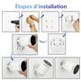 Tjyuze Freestyle Support Mural Compatible avec Samsung Freestyle Projecteur Plafond, Freestyle 2 Accessoires Support Mural