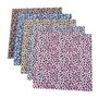 CraftsFabrics Lot de 5 carrés de tissu imprimé léopard pour matelassage